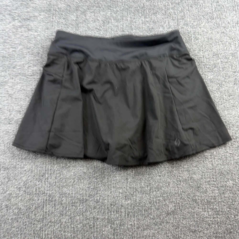 Hodo Sports Skort Womens‎ Medium Black Athletic Stretch Pockets Built In Shorts